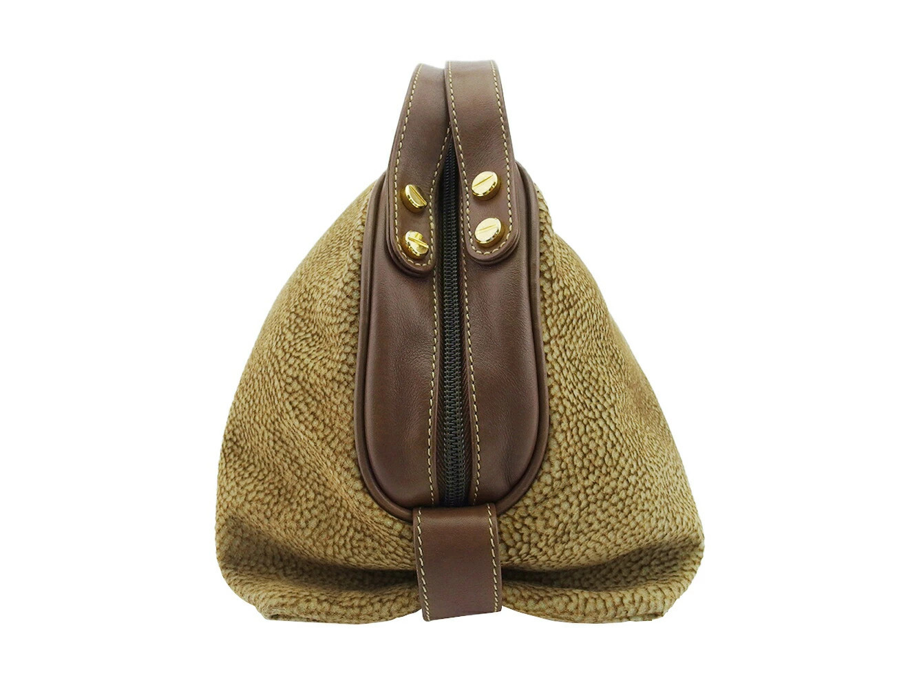 Borbonese Handbag with Wavy Pattern redwall tag B… - image 3