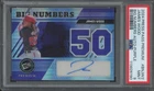 2024 Press Pass Premium Big Numbers Purple James Wood 2/5 Auto RC Mint PSA 9