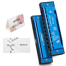 Blues Harmonica Key of C 10 Holes 20 Tones Diatonic Mouth Organ Custom Harmon...