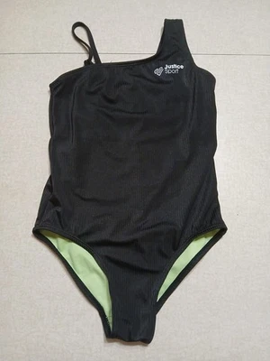 Justice Sport Girls Swimsuit Size 10 One-Piece Black - Image 1 of 4