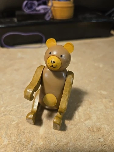 Vintage FISHER PRICE Little People Circus Train Zoo 991 Bear Animal 1973