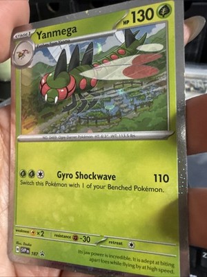 Yanmega SVP 187 Cosmos Holo Black Star Promo Pokemon TCG Near Mint