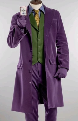 Men’s Joker Costume Purple Coat with Vest and Pants | Halloween Cosplay Suit - Image 1 of 4