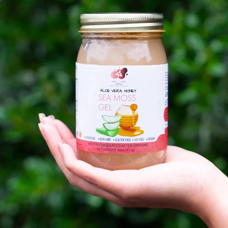 健康草药 | 海苔凝胶含芦荟和生蜂蜜 (16 盎司) — 第 2/4 张图片