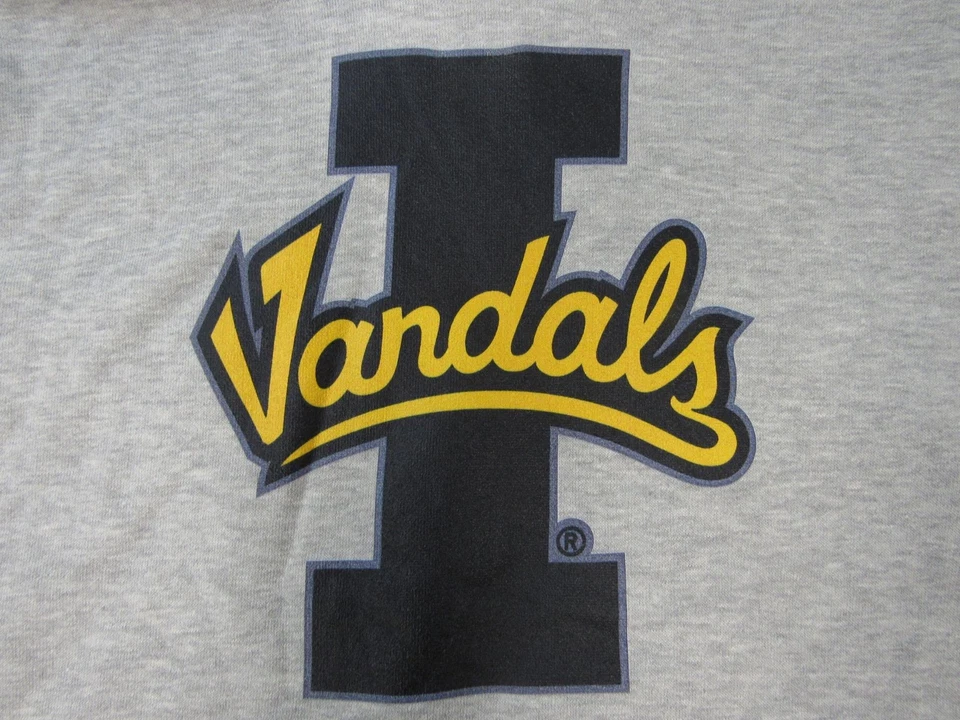 New Idaho Vandals Mens Size M Medium Heathered Gray Hoodie - Image 3 of 3
