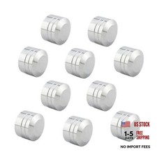 10 Pcs Motorcycle Bolt Covers Engine Topper - Large Chrome Fit 11-14.6mm Bolt