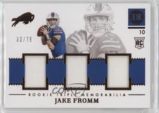 2020 Panini Encased Rookie Triple Memorabilia 32/75 Jake Fromm #RT-8 RC v7j