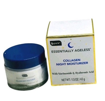 b.pure Essentially Ageless Collagen Nourishing Moisturizer 1.5 oz. Night NEW Box