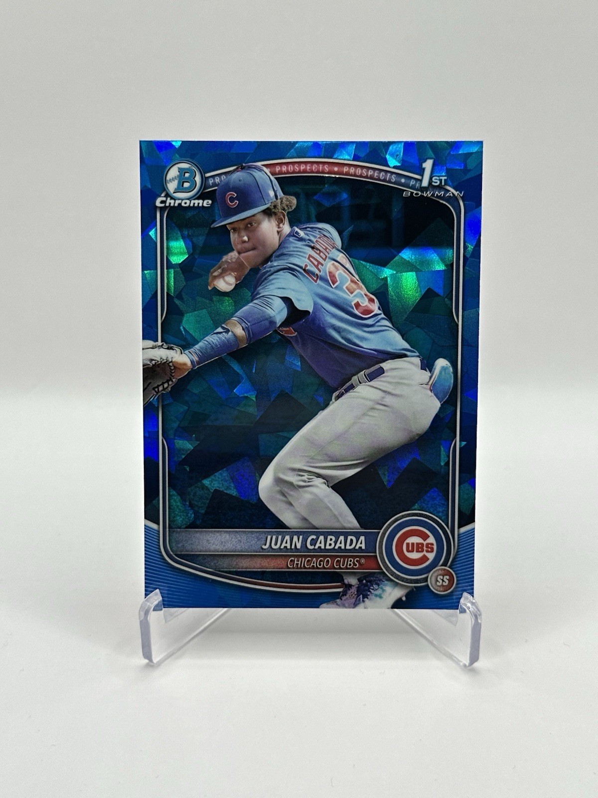 2025 Bowman Chrome Sapphire Juan Cabada Chicago Cubs #BCP-207