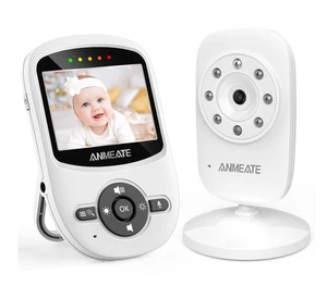 ANMEATE SM24 Video Baby Monitor with Digital Camera - White