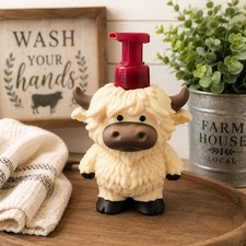 Highland Cow Soap Dispenser Holder Fits Bath Body Works Foaming Soap