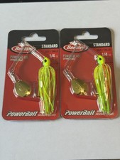 Lot of 2 Berkley Power Blade Spinnerbait  Colorado Blade 1/4oz Firetiger