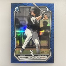 2026 Bowman Chrome Colby Shelton 1st Bowman Blue Reptilian Refractor /150  Sox