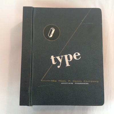 Vintage 1928 Thomas P Henry Company Typographers Detroit Type Book Fonts Catalog