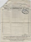 1915 GB Perfin Folded Letter - "HC" - Hull Corporation - Telephone Statement — photo 7