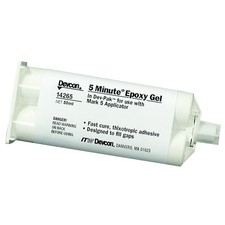 5 Minute Epoxy Gel, 50 mL, Cartridge, Amber/Opaque Pack of 12 Devcon 14265