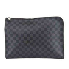 LOUIS VUITTON Pochette Jour GM Graphite N64437 Clutch Bag for Business DDP Used