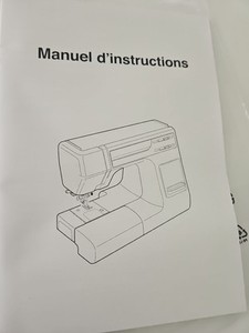 MANUAL JANOME 5000 SEWING MACHINE IN FRENCH, 41 PAGES