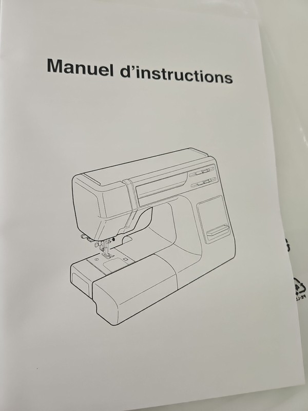 MANUAL JANOME 5000 SEWING MACHINE IN FRENCH, 41 PAGES