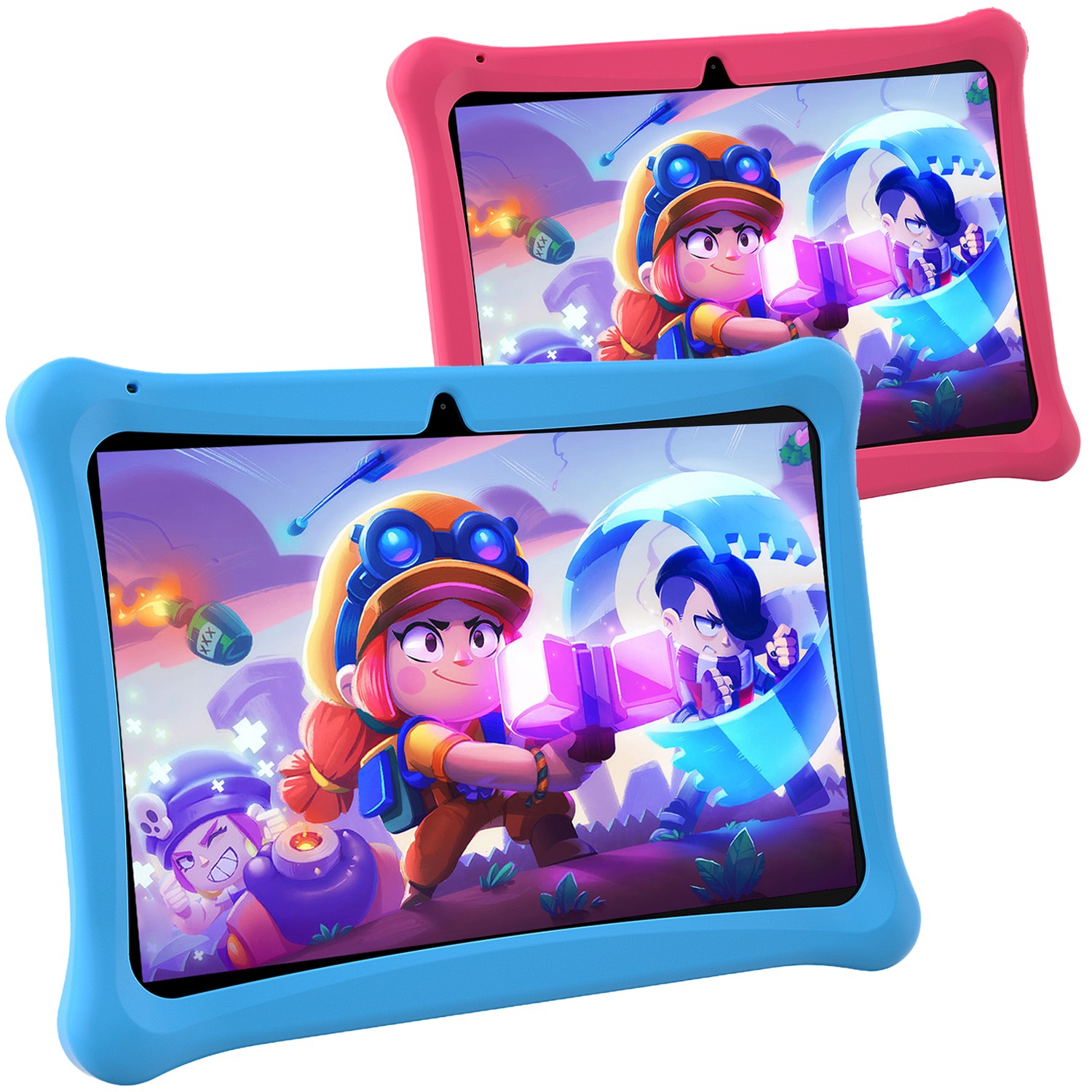 SGIN Kids Tablet 10 inch Android 32GB/64GB Storage Quad-Core Google, Blue & Pink