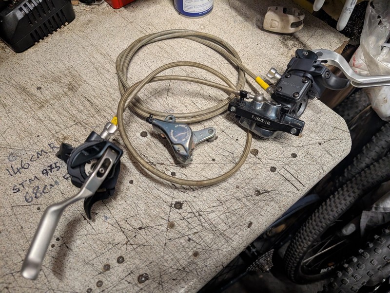 SHIMANO XTR BR-M965 HYDRAULIC COMBI 9SP BRAKES/SHIFTERS