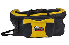 Vintage Large Ski Doo Black And Yellow Gear Bag Wheeled Rolling 2 Compartments