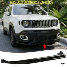 Gloss Front Lip Splitter For 15-18 Jeep Renegade Altitude/Latitude/Limited/Sport