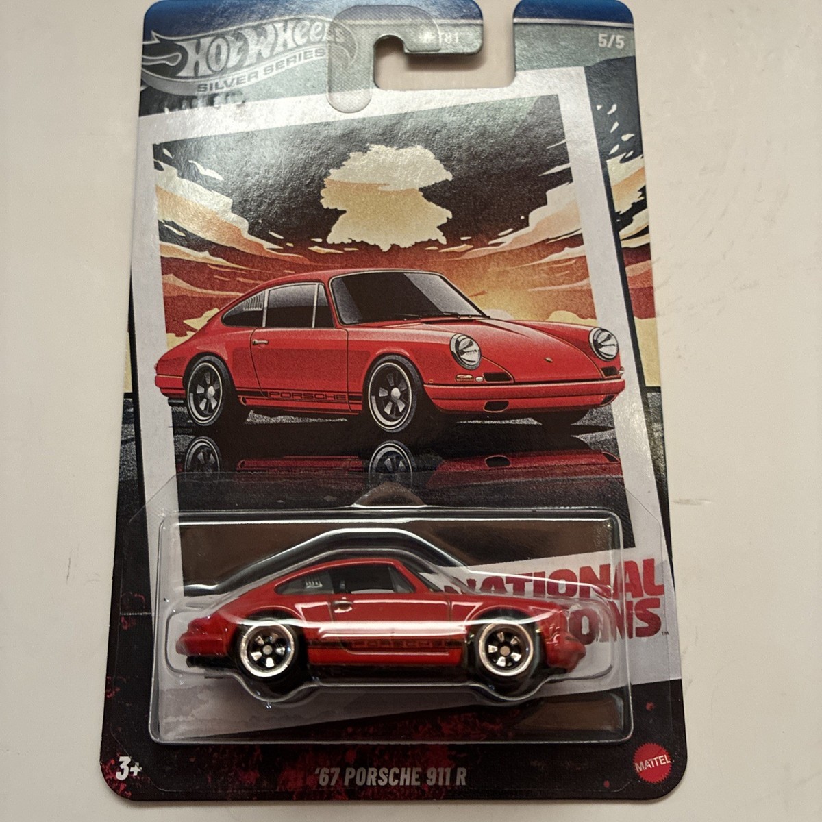 昭和レトロ　HOKUTOW ヴィンテージバランススケール 赤 NEW Hot Wheels Silver Series Vintage Racing 67 PORSCHE 911 R 1:64