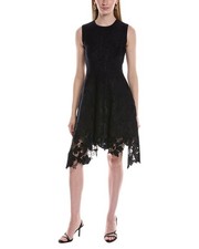 Oscar De La Renta A-Line Dress Women's Blue Xs