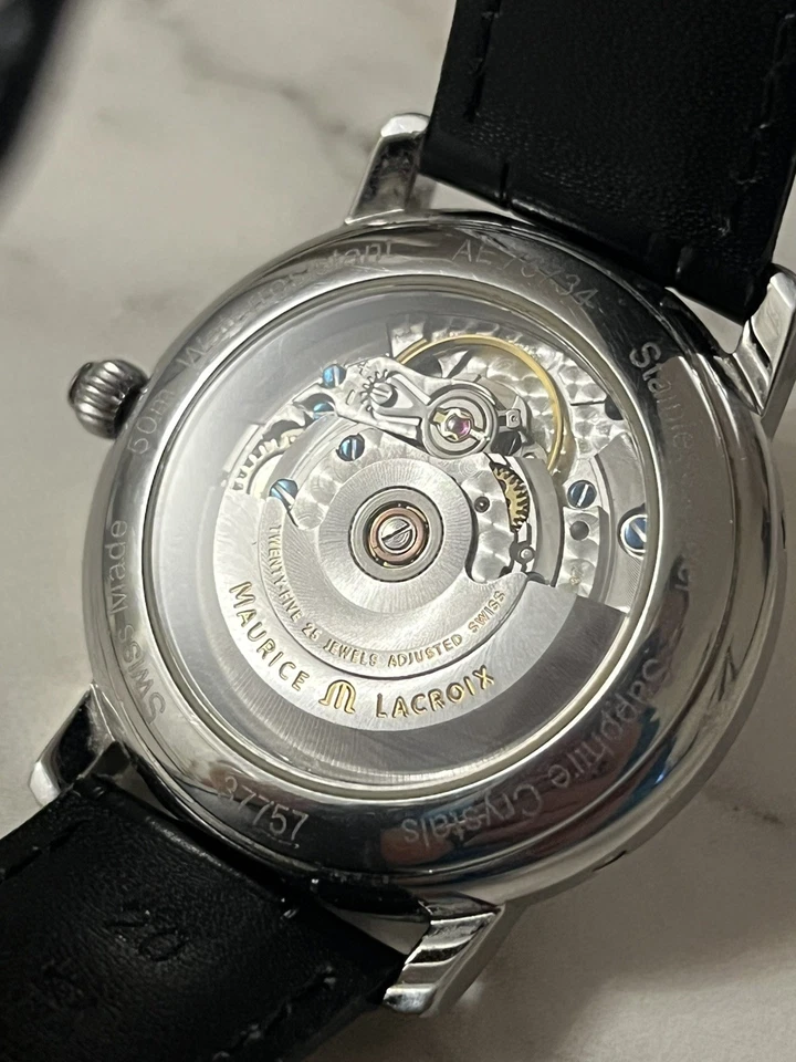 Maurice Lacroix Masterpiece | Triple date Moonphase | 2024 Service | Ref: 37757 - Image 2 of 4