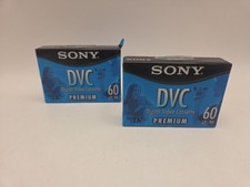 Sony DVC Digital Video Cassette Tape Mini DV Premium DVM60PRL Sealed 2 Pack NEW