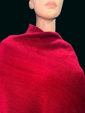 Sw267 Womens oversized Yak Wool Blend Throw reversible soft blanket shawl Nepal