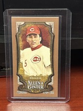 Topps 2024 Allen & Ginter Gold Border Short Print #350 Johnny Bench Reds