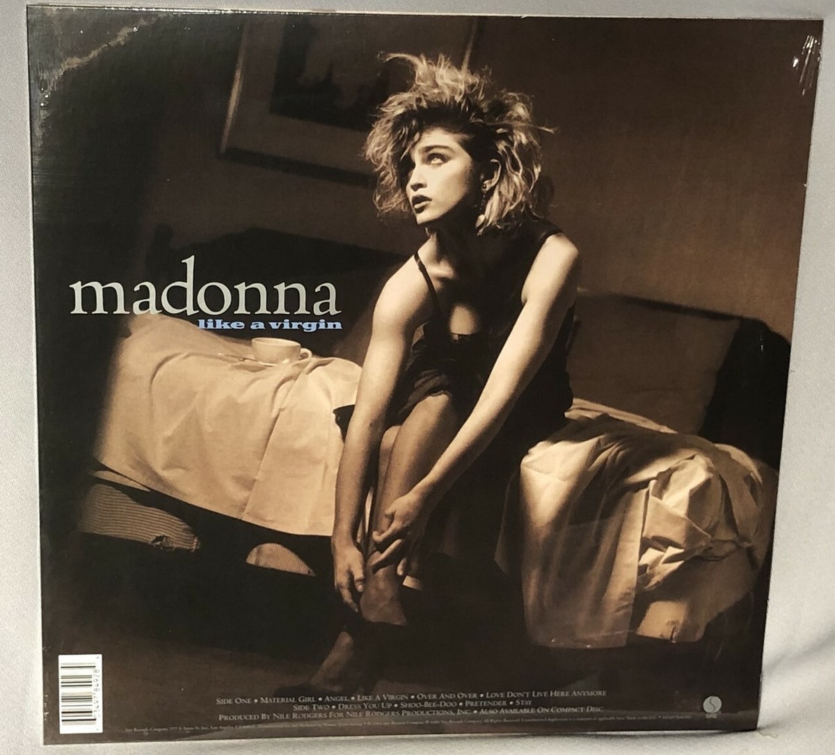 LP MADONNA Like A Virgin (CRYSTAL CLEAR VINYL, 2019) LTD EDITION