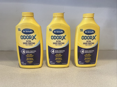 3 Pack   Dr. Scholls Odor X Odor Fighting Foot Powder 6.25 Oz Each