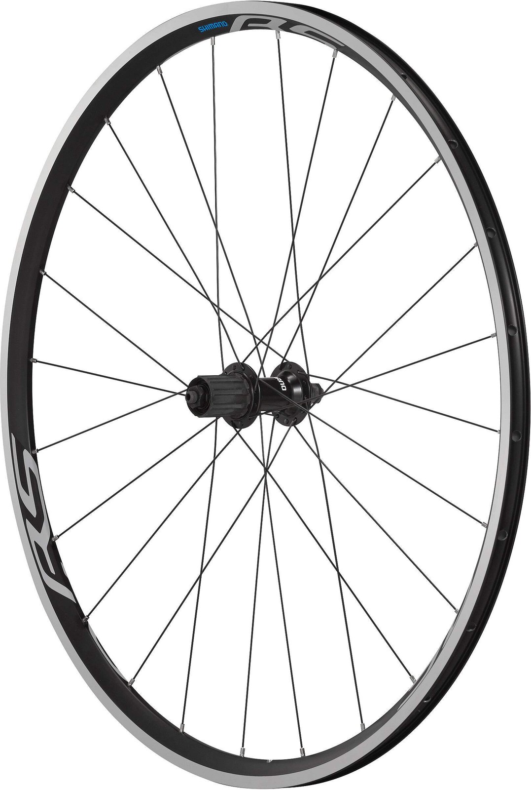 Shimano WH-RS100 clincher wheel, 9/10/11-speed, 130 mm Q/R axle, rear, black