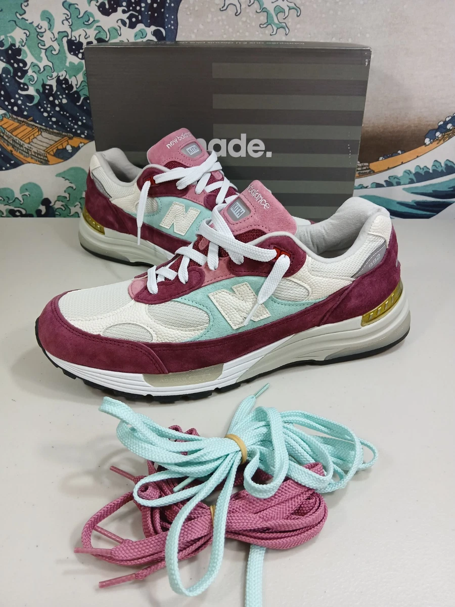 New Balance Kith x 992 Made in USA Kithmas Collection - Burgundy
