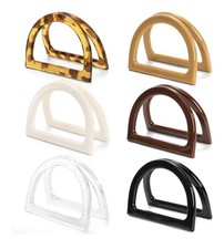 12pk D Shaped Purse Handles, 6 Colors, Handbag Handle Replacement, DIY Supplies