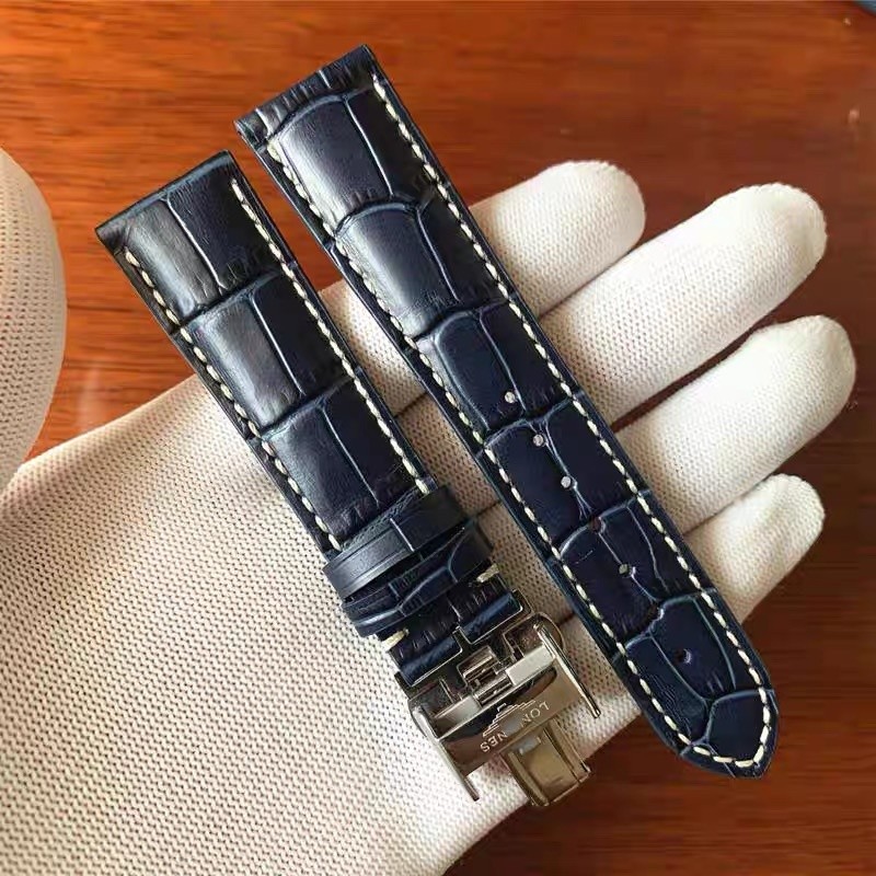 For Longines Master Collection Genuine Leather Watch Band Cowhide Strap 13-21mm