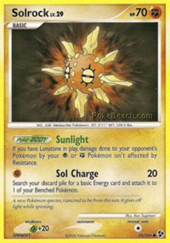 Solrock - 85/106 - Common (Hp) Great Encounters - Fighting Pokémon