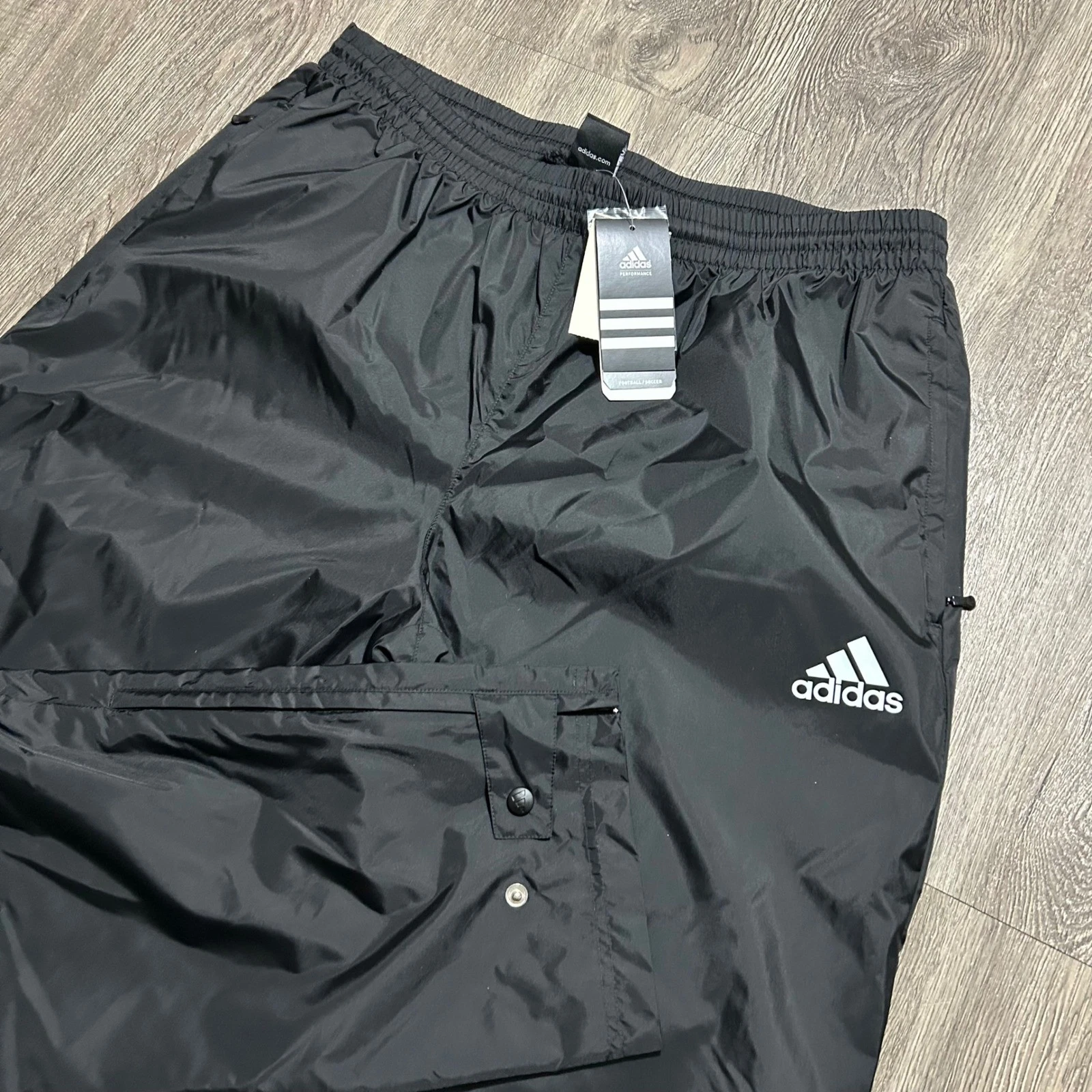 Adidas Sere Rain Pants XL 33" Inseam Black Lined Soccer Nylon New with Tags
Opens in a new window or
