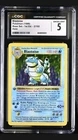Blastoise Base Set 1st Edition Shadowless Holo 2/102 Thick Stamp CGC 5