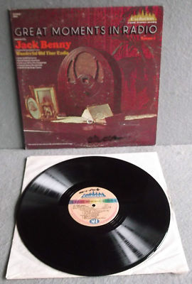 GREAT MOMENTS IN RADIO Vol 1 Jack Benny Comedy Stereo Dimension LP Novelty