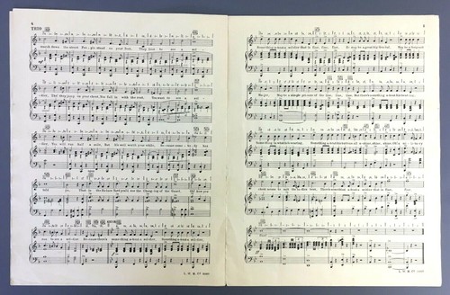 There's Something About A Soldier Sheet Music Piano Vintage 1933 Courtneidge - Picture 3 of 4