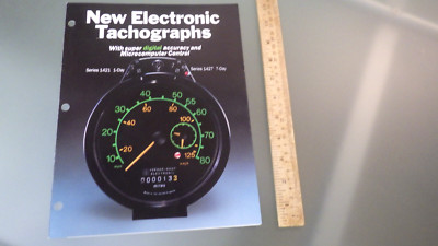 Vtg OEM 1986 VEEDER-ROOT Instruments Gauge Brochure *High Performance tachometer
