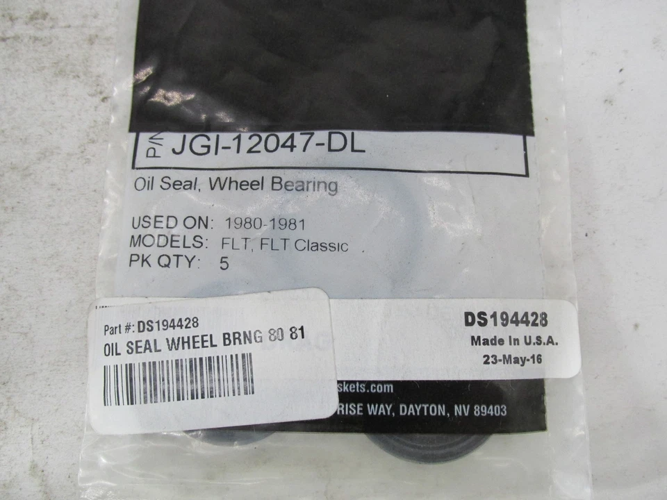 Lot of 3 Harley Davidson James Gaskets Wheel Bearing Oil Seas JGI-12047-DL - Image 2 of 4