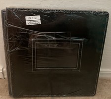 Creative Memories 12x12 Black Leather Window Coverset Album NIP NLA