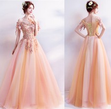 Noble Evening Formal Party Ball Gown Prom Bridesmaid Embroidered Dress TSJY556
