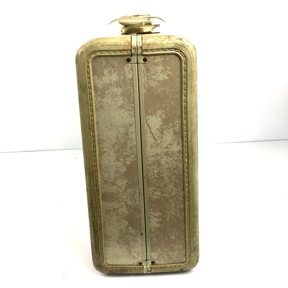 Чемодан Samsonite Shwayder кремовый мрамор отличный винтажный 950s сыромятная кожа 22x15x6 - Изображение 3 из 4