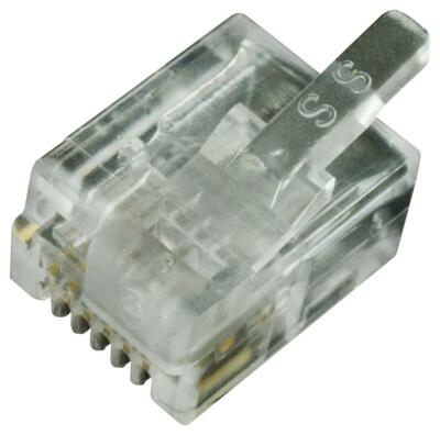Stecker, 6P6C Flach Ungeschützt Mmj , Kabel Befestigung, Anschluss Ori Für